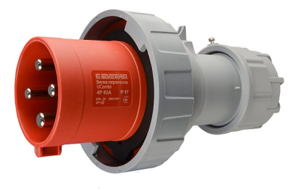 Вилка переносна серії UCombi  4P  63А IP 67, АСКО-УКРЕМ, A0080010110