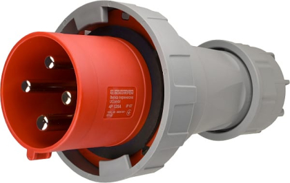 Вилка переносна серії UCombi  4P 125А IP 67, АСКО-УКРЕМ, A0080010111