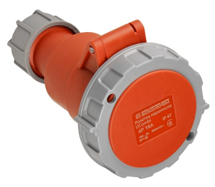Розетка переносна серії UСombi 4P  16A IP 67, АСКО-УКРЕМ, A0080010125