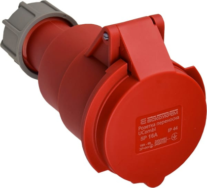 Розетка переносна серії UСombi 5P 16A IP 44, АСКО-УКРЕМ, A0080010129