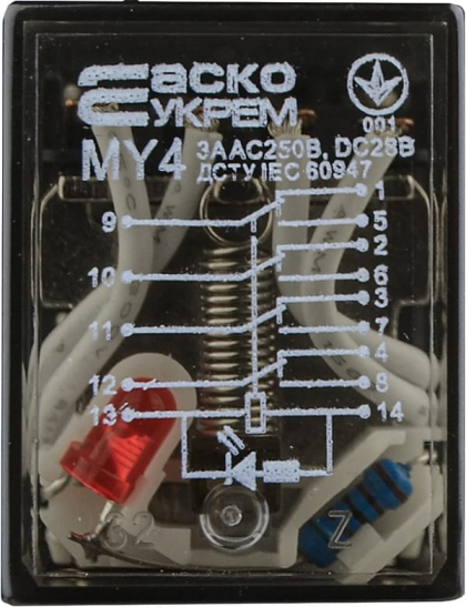 Реле МY4 (DC 24 V), АСКО-УКРЕМ, A0090010015