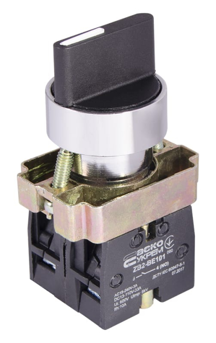 XB2-BD33 Кнопка поворотна 3-поз. Станд. ручка, АСКО-УКРЕМ, A0140010005