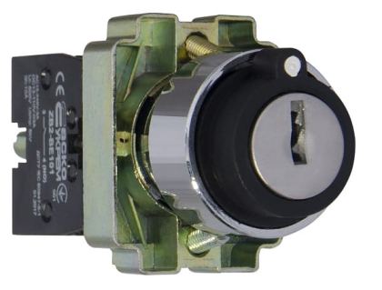 XB2-BG03 Кнопка поворотна з ключем 3-позиційна, АСКО-УКРЕМ, A0140010008