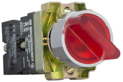 XB2-BK2465 Кнопка червона поворотна 2-поз. з підсвічуванням, АСКО-УКРЕМ, A0140010067