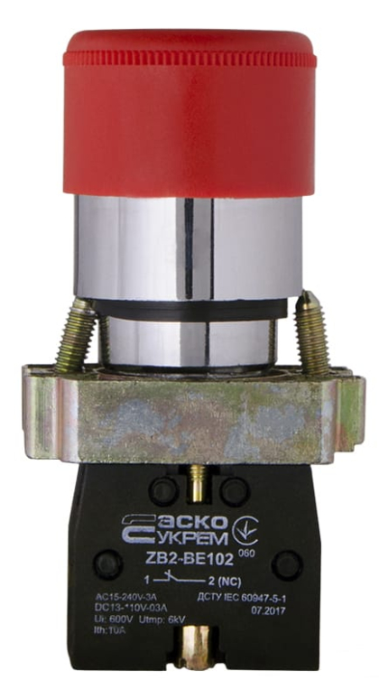XB2-BS442 Кнопка безпеки.Повернення поворотом. d30mm, АСКО-УКРЕМ, A0140010082