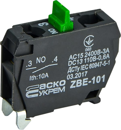 ZBE-101 N/О Контакт до постів  керування XAL-D, АСКО-УКРЕМ, A0140010182