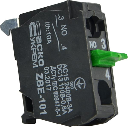 ZBE-101 N/О Контакт до постів  керування XAL-D, АСКО-УКРЕМ, A0140010182