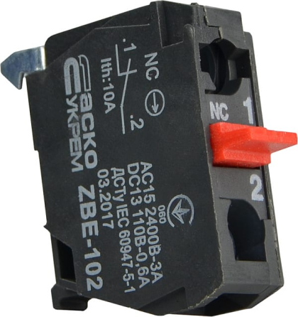 ZBE-102 N/C Контакт до постів керування XAL-D, АСКО-УКРЕМ, A0140010183