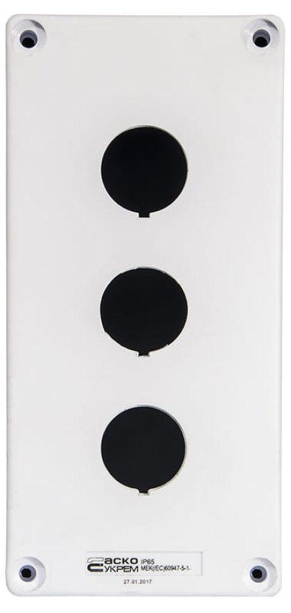 Корпус HJ9-3 (3-місний) білий, АСКО-УКРЕМ, A0140020037