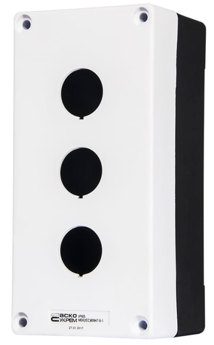 Корпус HJ9-3 (3-місний) білий, АСКО-УКРЕМ, A0140020037