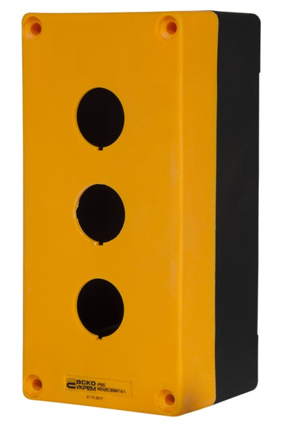Корпус HJ9-3 (3-місний) жовтий, АСКО-УКРЕМ, A0140020038