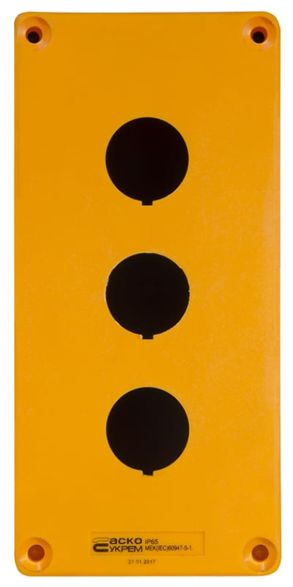 Корпус HJ9-3 (3-місний) жовтий, АСКО-УКРЕМ, A0140020038
