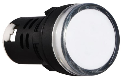 Сигнальна арматура AD22-22DS біла 24V АC/DC, АСКО-УКРЕМ, A0140030037