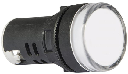 Сигнальна арматура AD22-22DS біла 12V АC/DC, АСКО-УКРЕМ, A0140030160