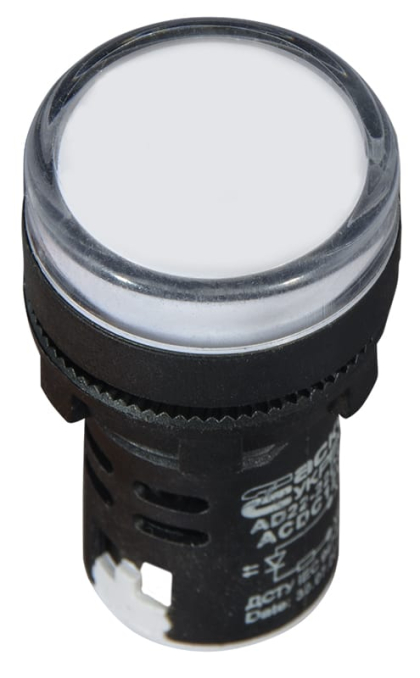 Сигнальна арматура AD22-22DS біла 12V АC/DC, АСКО-УКРЕМ, A0140030160