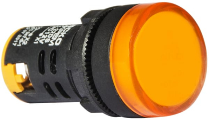 Сигнальна арматура AD22-22DS жовта 12V АC/DC, АСКО-УКРЕМ, A0140030161