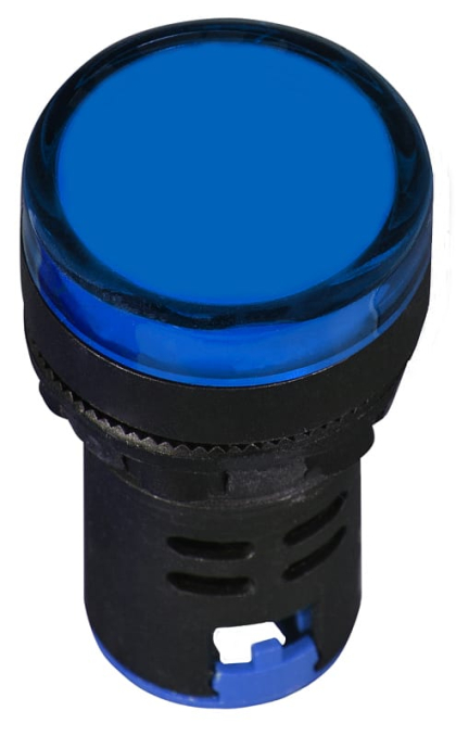Сигнальна арматура AD22-22DS синя 12V АC/DC, АСКО-УКРЕМ, A0140030164