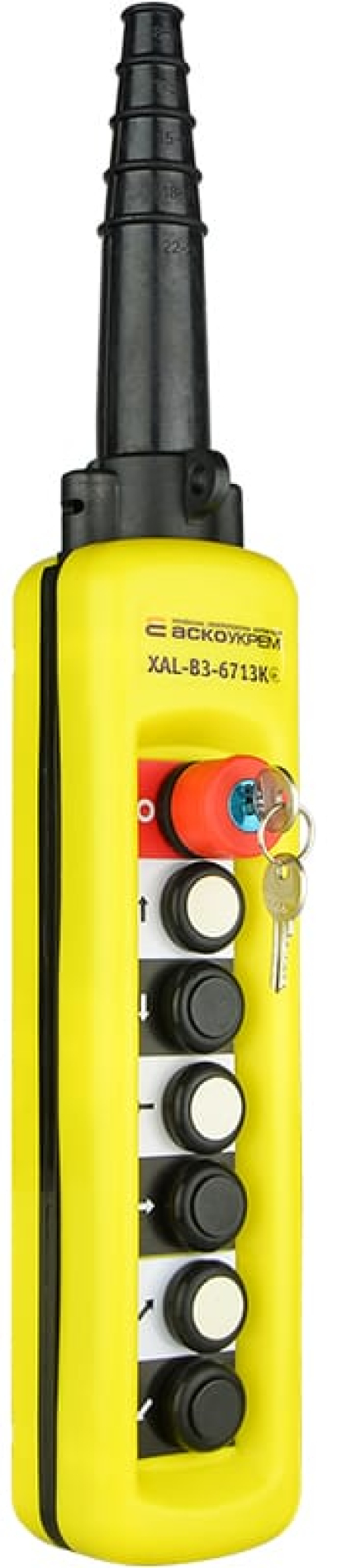 Пост кнопковий  XAL-B3-6713К з ключем, АСКО-УКРЕМ, A0140050022
