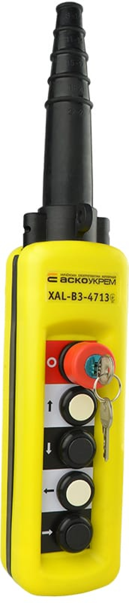 Пост кнопковий  XAL-B3-4713К з ключем, АСКО-УКРЕМ, A0140050025