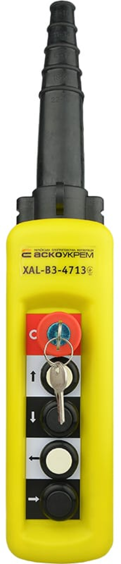 Пост кнопковий  XAL-B3-4713К з ключем, АСКО-УКРЕМ, A0140050025