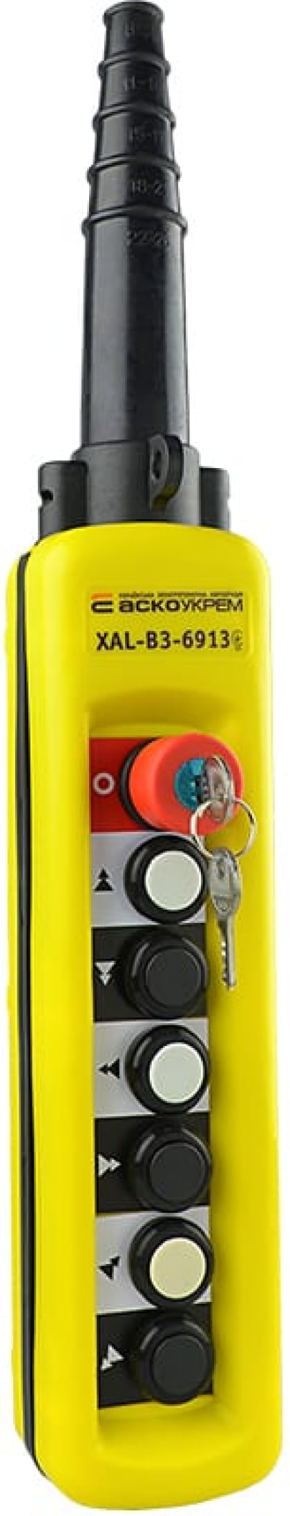 Пост кнопковий  XAL-B3-6913К з ключем, АСКО-УКРЕМ, A0140050026
