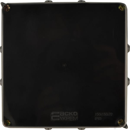 Розподільча  коробка серії UAtmo Jet Black 150*150*70 (уп. 9шт), АСКО-УКРЕМ, A0150170035