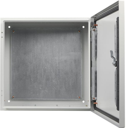 Корпус з монтажною панеллю металевий 40*40*20, IP65, серії UBox, АСКО-УКРЕМ, A0260020052