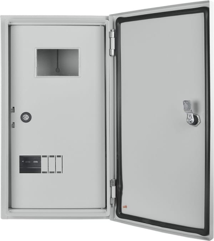 Корпус обліку металевий 9 модулів 3фл, навісний IP54, серії UBox, АСКО-УКРЕМ, A0260030008
