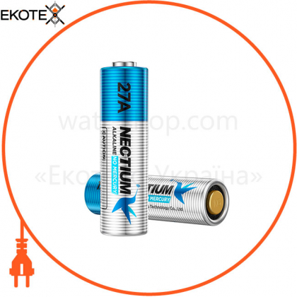 Щелочная батарейка Nectium Alkaline A27 12V 1шт/уп blister