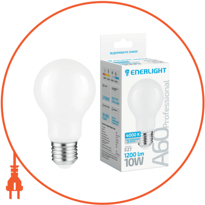 LED Лампа ENERLIGHT Professional А60 10Вт 4000К E27, Enerlight, A60E2710FILNFR