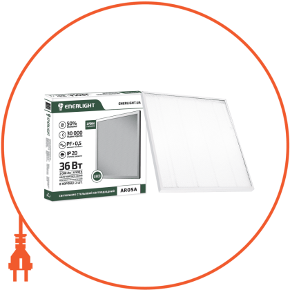 Cвітильник стельовий ENERLIGHT AROSA 36Вт 4000К, Enerlight, AROSA36SMD80N