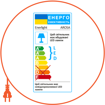 Cвітильник стельовий ENERLIGHT AROSA 36Вт 4000К, Enerlight, AROSA36SMD80N
