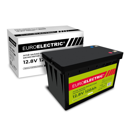 EUROELECTRIC Акумулятор літій-залізо-фосфатний (LiFePO4) 12.8V 120Ah, Euroelectric, Battery-12.8/120(LiFePO4)