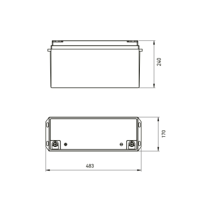 EUROELECTRIC Акумулятор літій-залізо-фосфатний (LiFePO4) 25.6V 100Ah, Euroelectric, Battery-25.6/100(LiFePO4)