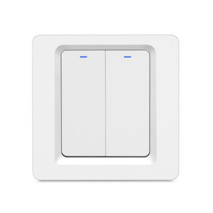 Вимикач світла настінний механічний без нейтральної лінії  ZigBee, Maxus, Brio-Z-Switch-M2-1P