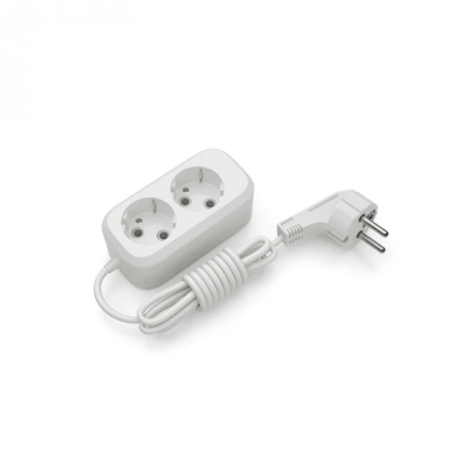 Подовжувач блоковий(ABS) ELECTRUM 2 розетки 5м із заземленням C-ES-1789, Electrum, C-ES-1789
