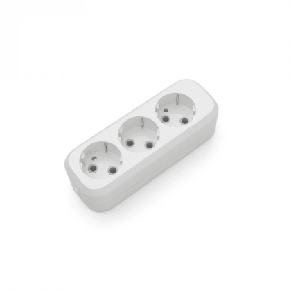 Розетковий блок ELECTRUM 3 розетки із заземленням C-SM-1778, Electrum, C-SM-1778