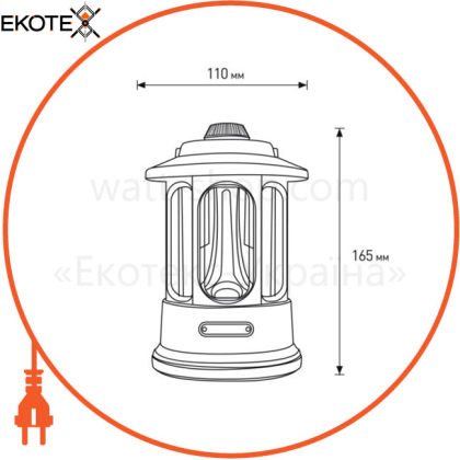 EUROLAMP Светодиодный фонарь портативный 6W battery+Type-C зеленый (40)