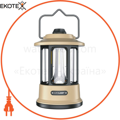 EUROLAMP Светодиодный фонарь портативный 6W battery+Type-C белый (40)