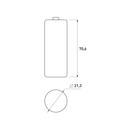 Акумуляторна батарея Samsung INR21700 50S 3.7V 5000mAh, Ultracell, INR21700-50S