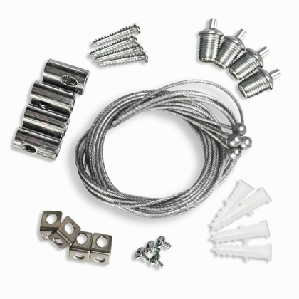 Комплект підвісного кріплення KIT MAXUS PANEL SUSPENSION CABLE 1M AND L accessories, Maxus, KMP-SC-1M-02