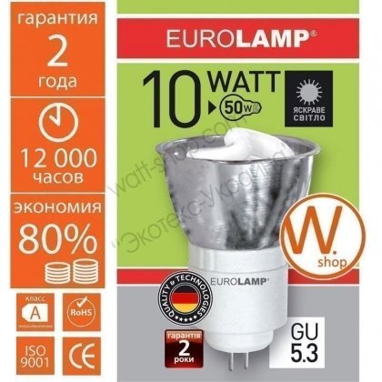 Eurolamp LN-10534 tochka mr16 10w 4100k gu 5.3