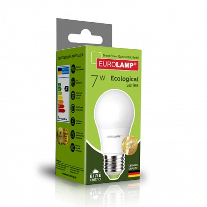 LED Лампа EUROLAMP А50-7W-E27-4000K, Eurolamp, LED-A50-07274(P)