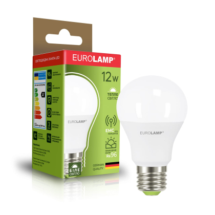 LED Лампа EUROLAMP А60-12W-E27-3000K (EURO), Eurolamp, LED-A60-12273(EURO)