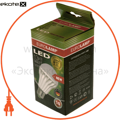 Eurolamp LED-A65-13W/2700(plast) eurolamp led лампа пластик a65 13w e27 2700k (50)