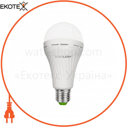 EUROLAMP LED Лампа з акумулятором A70 12W E27 4500K (100)