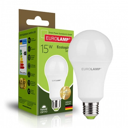 LED Лампа EUROLAMP А70-15W-E27-3000K, Eurolamp, LED-A70-15272(P)