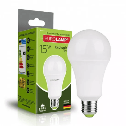 LED Лампа EUROLAMP А70-15W-E27-4000K, Eurolamp, LED-A70-15274(P)