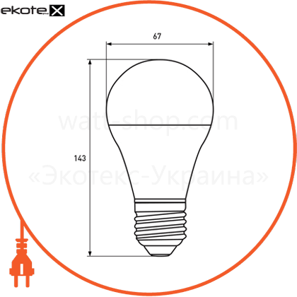 Eurolamp LED-A75-20274(E) eurolamp led лампа еко серія &quot;d&quot; а75 20w e27 4000k