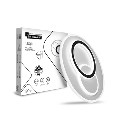 EUROLAMP LED Люстра світлодіодна акрилова кругла A64 120W 3000-6500K, Eurolamp, LED-ALR-120-A64